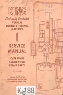 King-King 36\" Milling Machine, Maintenance Operations and Repair Manual-36 Inch-36\"-02